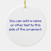 Der Gut-est-Großvater-schwarzer oder weißer Text Keramik Ornament (Hinten)