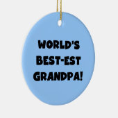 Der Gut-est-Großvater-schwarzer oder weißer Text Keramikornament (Rechts)