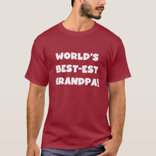 Der Gut-est-Großvater-schwarzer oder weißer Text T-Shirt