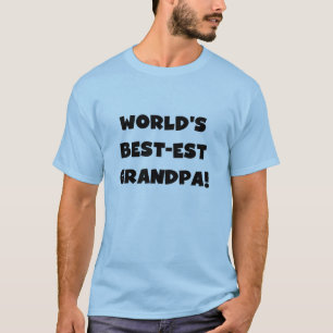 Der Gut-est-Großvater-schwarzer oder weißer Text T-Shirt