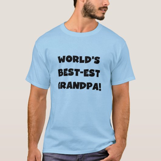 Der Gut-est-Großvater-schwarzer oder weißer Text T-Shirt (Vorderseite)