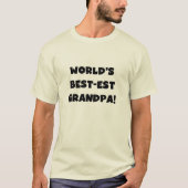 Der Gut-est-Großvater-schwarzer oder weißer Text T-Shirt (Vorderseite)