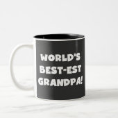 Der Gut-est-Großvater-schwarzer oder weißer Text Zweifarbige Tasse (Links)