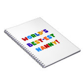 Der Gut-est-Kindermädchen-Geschenke der helle Notizblock (Rechte Seite)