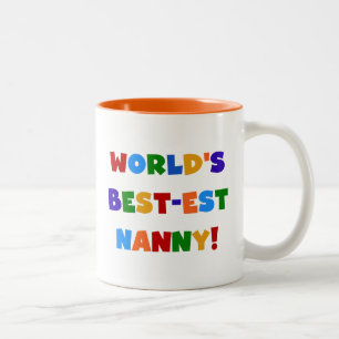 Der Gut-est-Kindermädchen-Geschenke der helle Zweifarbige Tasse