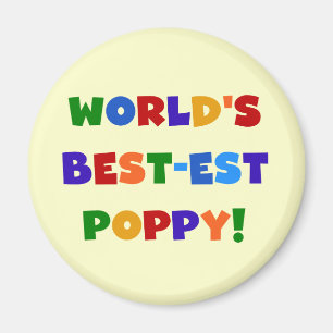 Der Gut-est-Mohnblumen-Geschenke der helle Magnet