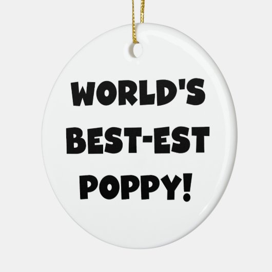 Der Gut-est-Mohnblumen-Geschenke der schwarze Keramik Ornament (Links)