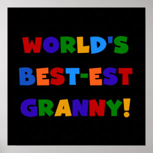 Der Gut-est-Oma-helle Farben der Welt Poster