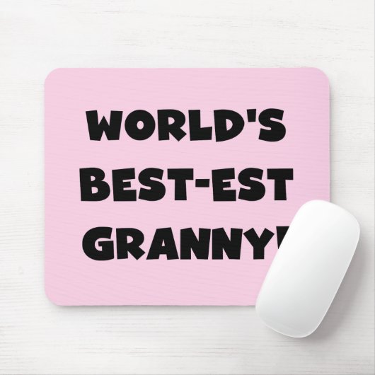 Der Gut-est-Oma-Schwarz-Text-T-Shirts Geschenke de Mousepad (Mit Mouse)