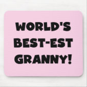Der Gut-est-Oma-Schwarz-Text-T-Shirts Geschenke de Mousepad (Vorne)