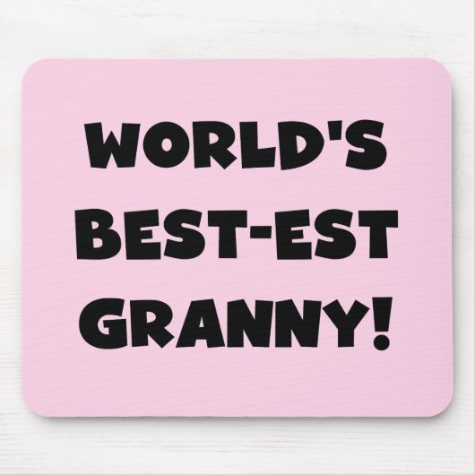 Der Gut-est-Oma-Schwarz-Text-T-Shirts Geschenke de Mousepad (Vorne)