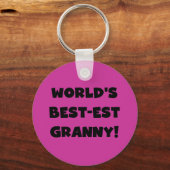 Der Gut-est-Oma-Schwarz-Text-T-Shirts Geschenke de Schlüsselanhänger (Vorderseite)