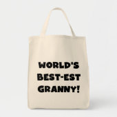 Der Gut-est-Oma-Schwarz-Text-T-Shirts Geschenke de Tragetasche (Vorne)