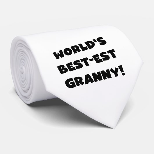 Der Gut-est-Oma-Schwarz-Text-T-Shirts Geschenke Krawatte (Gerollt)