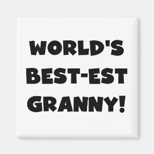 Der Gut-est-Oma-Schwarz-Text-T-Shirts Geschenke Magnet