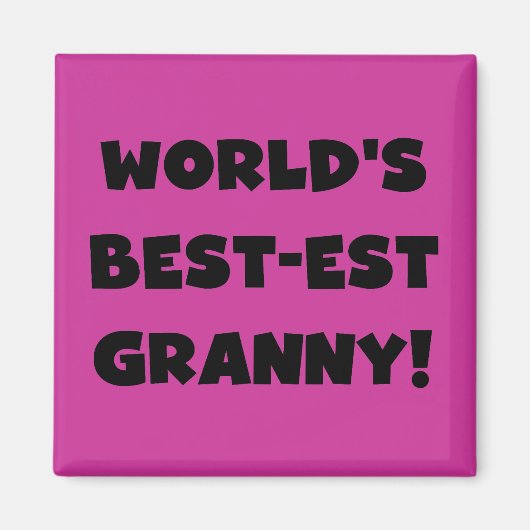 Der Gut-est-Oma-Schwarz-Text-T-Shirts Geschenke Magnet (Vorne)