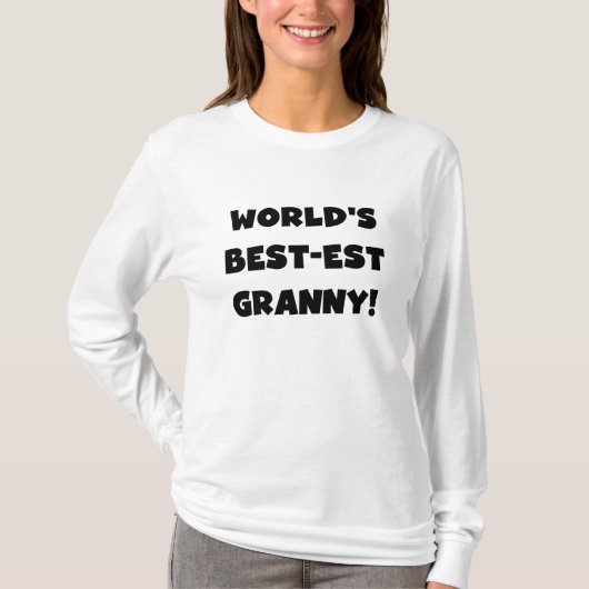 Der Gut-est-Oma-Schwarz-Text-T-Shirts Geschenke T-Shirt (Vorderseite)