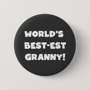 Der Gut-est-Oma-weiße Text-T-Shirts Geschenke der Button