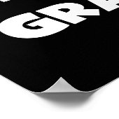 Der Gut-est-Oma-weiße Text-T-Shirts Geschenke der Poster (Ecke)