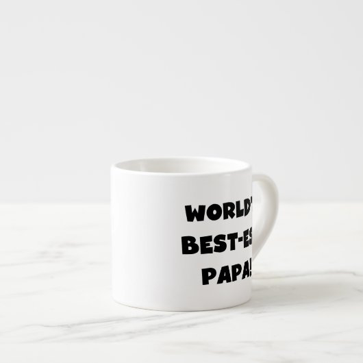 Der Gut-est-Papa-T-Shirts und Geschenke der Espressotasse (Vorderseite Rechts)