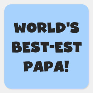 Der Gut-est-Papa-T-Shirts und Geschenke der Quadratischer Aufkleber