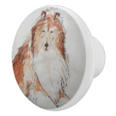 Der gute, alte Hund Keramikknauf (Rechts)