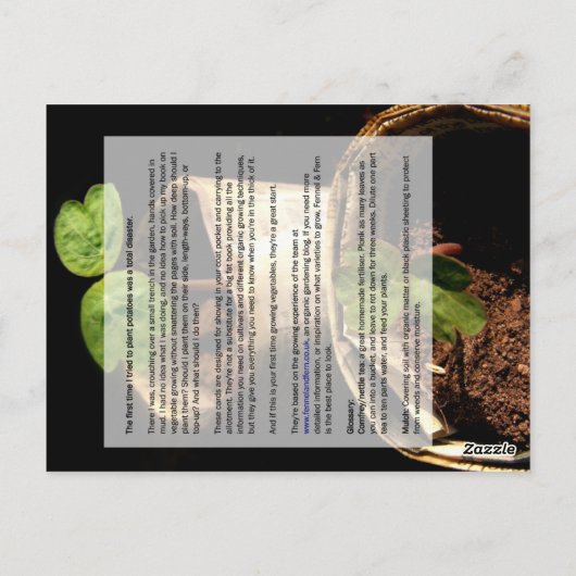 Der gute Anbau Postkarte (Rückseite)