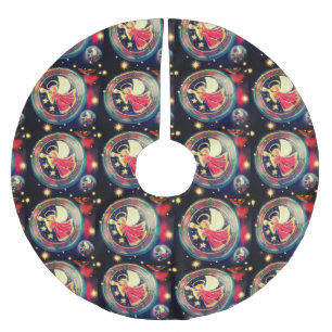 Der gute Angel Tree Polyester Weihnachtsbaumdecke