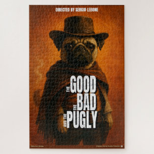 Der Gute, der Schlechte & der Pugly-Filmparodie Puzzle