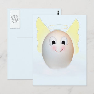 Der gute Ei Engel Postkarte