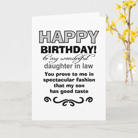 Der gute Geschmack des Geburtstagssohns Karte (Gelbe Blume)