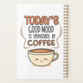 Der gute heutige Stimmung wird von Kaffee gesponse Planer (Rückseite)