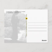 Der gute Hirte (B&W) - Postkarte (Rückseite)