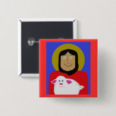 Der gute Hirte Button (Vorne & Hinten)