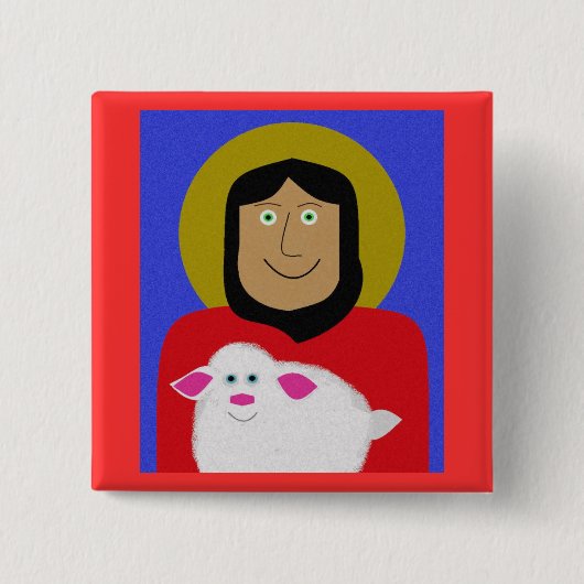 Der gute Hirte Button (Vorderseite)