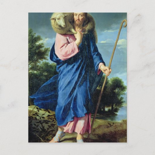 Der gute Hirte, c.1650-60 Postkarte (Vorderseite)