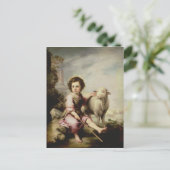 Der gute Hirte, c.1650 Postkarte (Stehend Vorderseite)