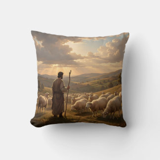 Der Gute Hirte – Christliche Hirten-Kunst-Decke Kissen