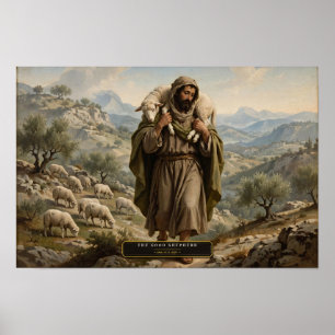 Der Gute Hirte — Da-Vinci-Stil Poster