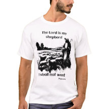 Der gute Hirte, der über seine Herde wacht.