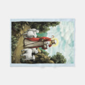 Der gute Hirte Fleecedecke (Vorderseite (Horizontal))
