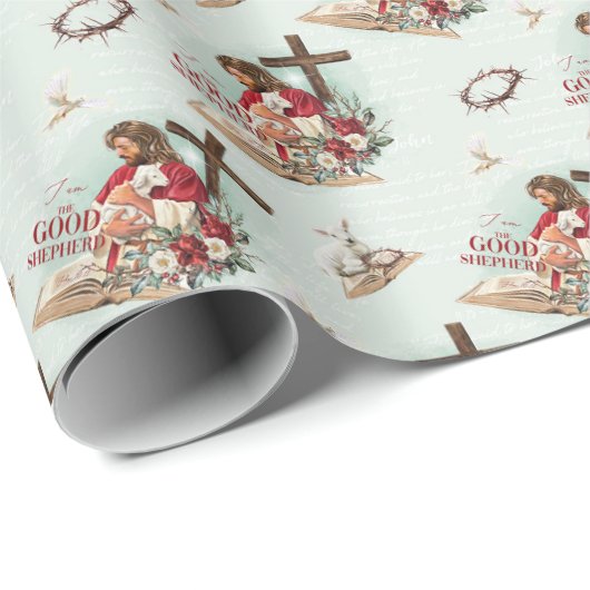 Der gute Hirte Geschenkpapier (Rolleneckpunkt)