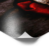 Der gute Hirte; Jesus auf Buntglas Fotodruck (Ecke)