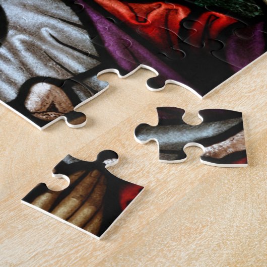 Der gute Hirte; Jesus auf Buntglas Puzzle (Seite)