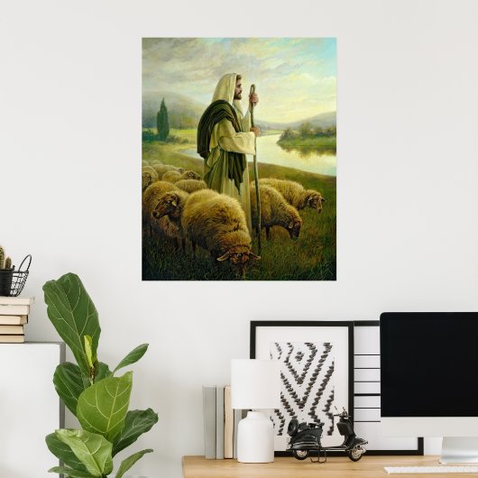 Der gute Hirte Poster (Heimbüro)