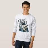 Der gute Hirte - Symbol Sweatshirt (Vorne ganz)