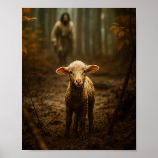 Der gute Hirte und das verlorene Lamm – Jesus & La Poster (Vorne)