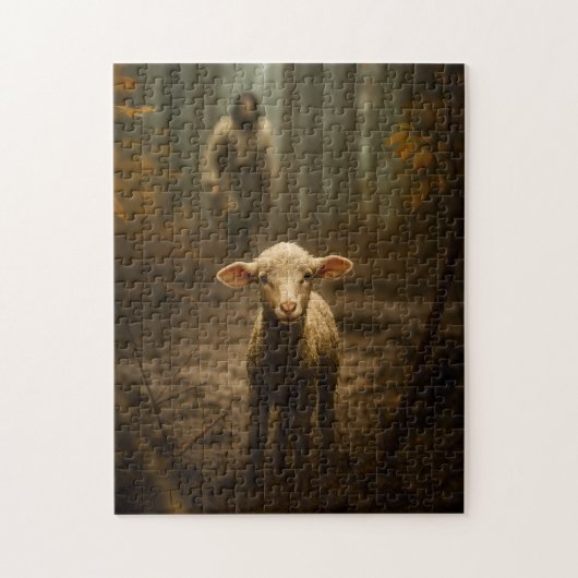 Der gute Hirte und das verlorene Lamm – Jesus & La Puzzle (Vertikal)