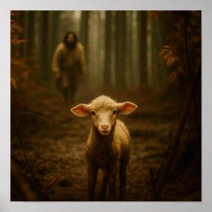 Der Gute Hirte und das verlorene Schaf Poster
