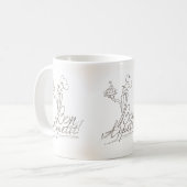 Der gute Koch sagt "Bon Appetit"! Kaffeetasse (Vorderseite Links)
